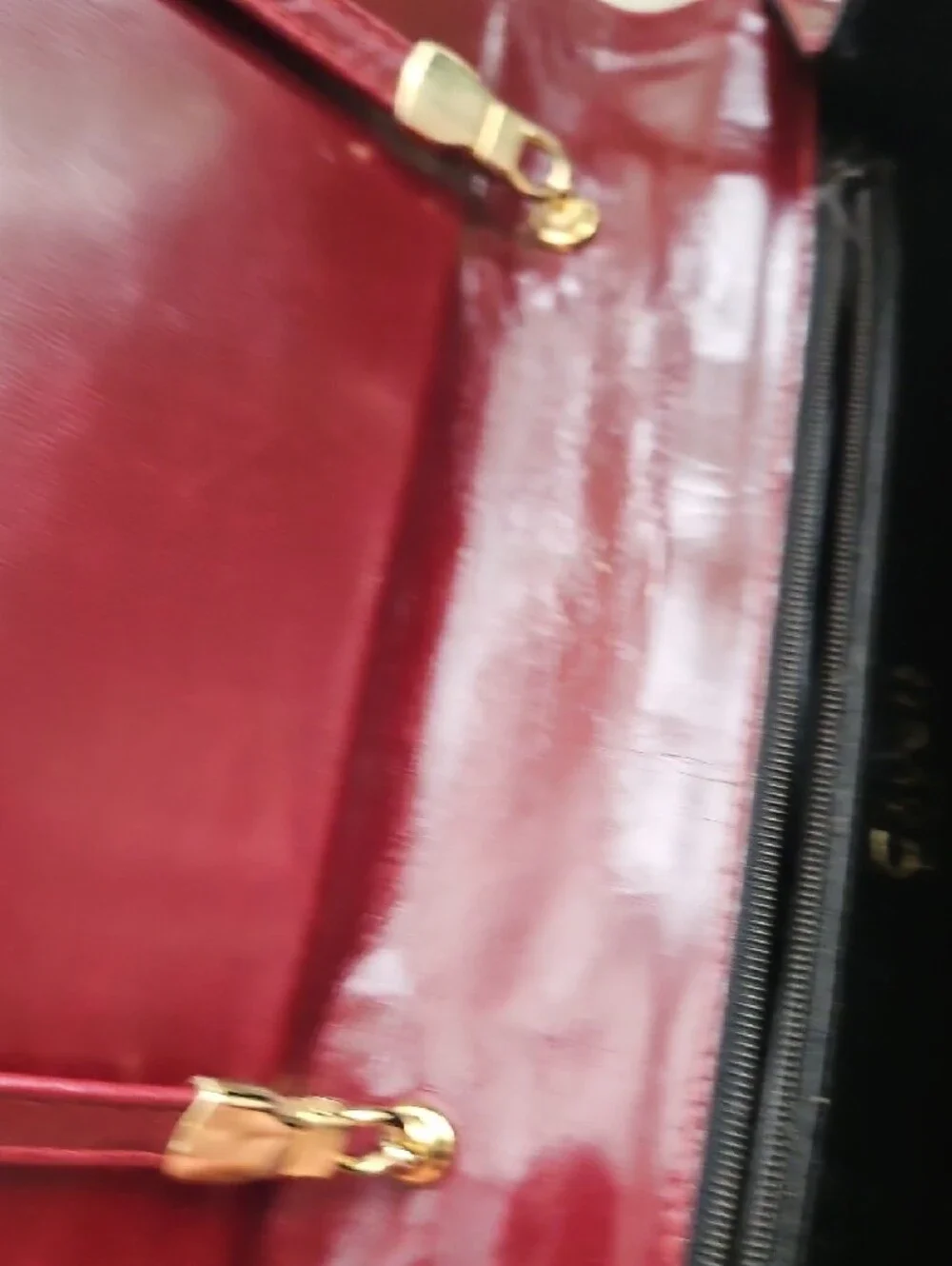 Women's Burgundy Leather Shoulder / Clutch Bag - Designer Style
